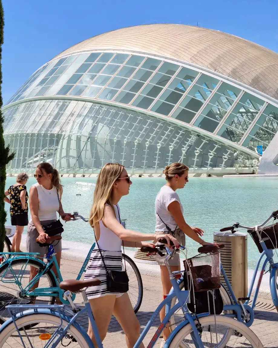 fietsen door het turia park valencia